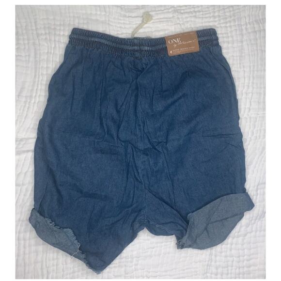 One By One Teaspoon Women's Blue‎ Super Trackie Harem Shorts Size XS - Picture 10 of 13